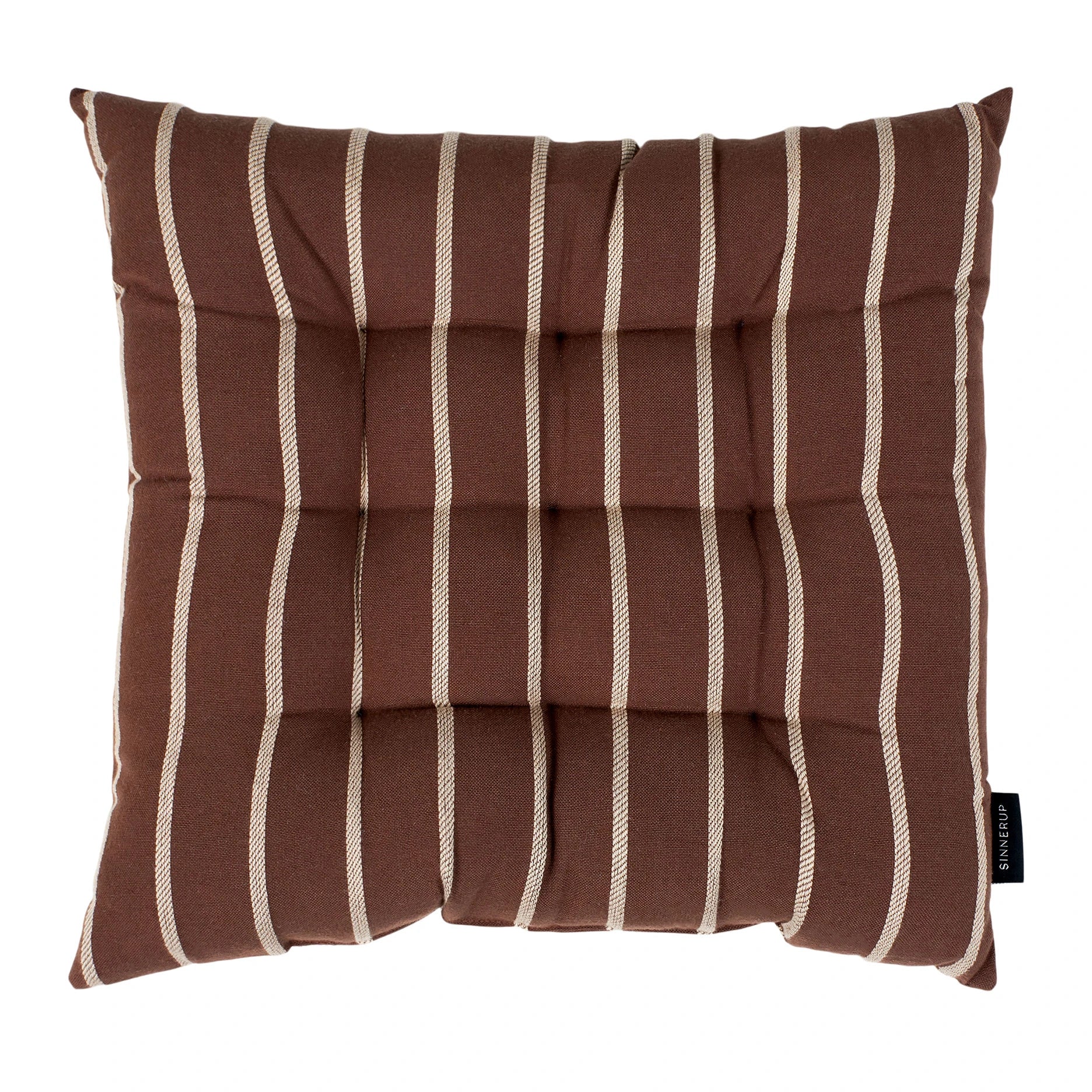 Life Stripe Sitzkissen Braun